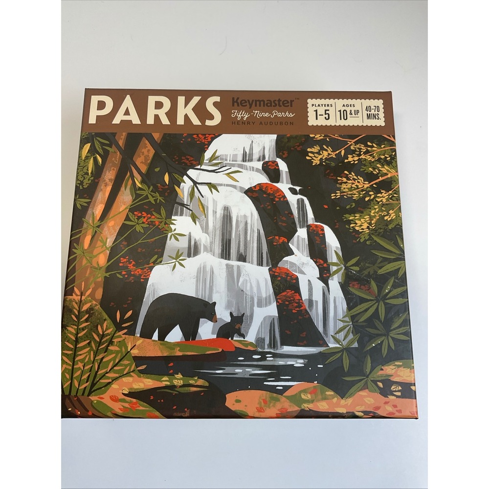 Keymaster Games PARKS Board Game Fifty-Nine Parks Art Henry Audubon Version 1.1
